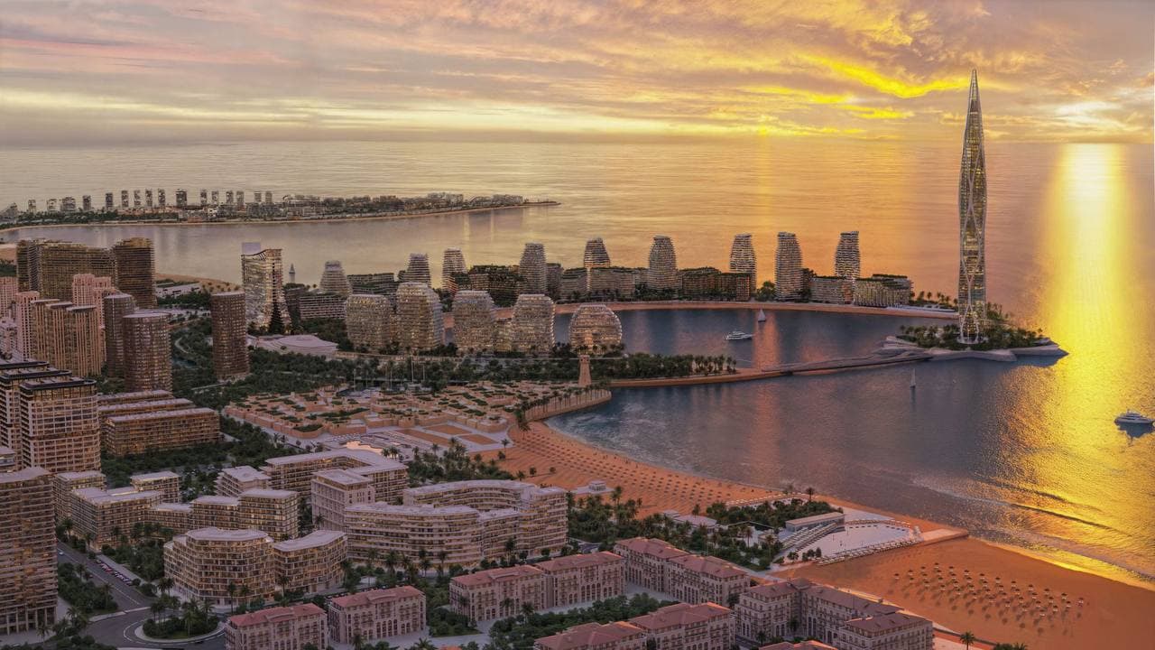 Sea Breeze — הדמיית המכלול בשקיעה